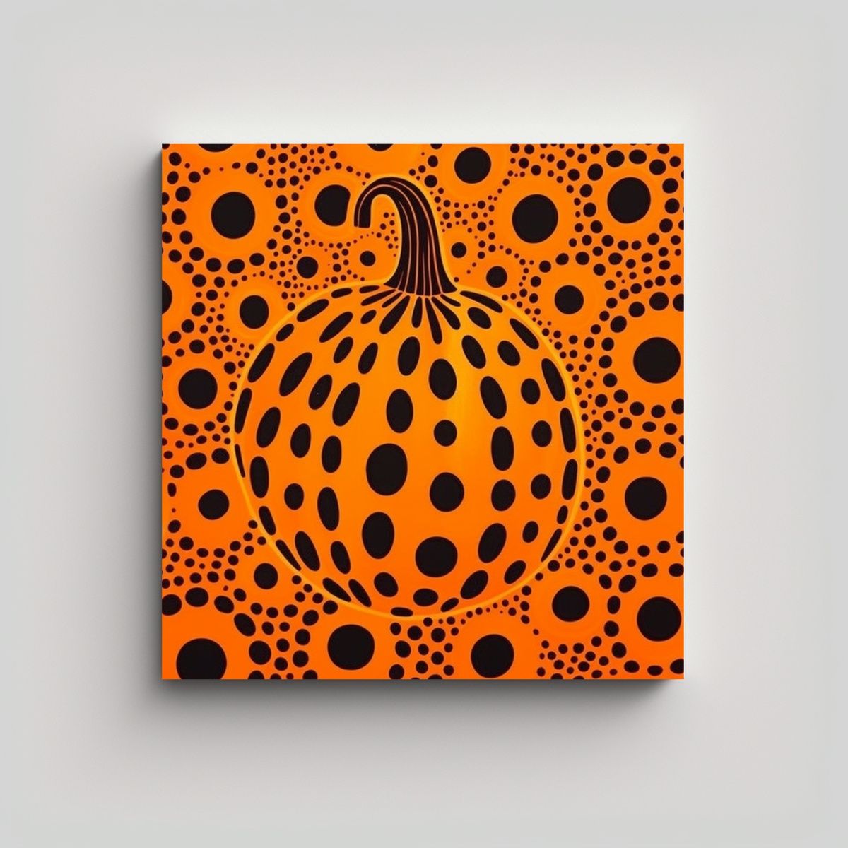 GENERICO - Pintura Tema Gama De Colores Naranja Por Yayoi 90x90 Cm