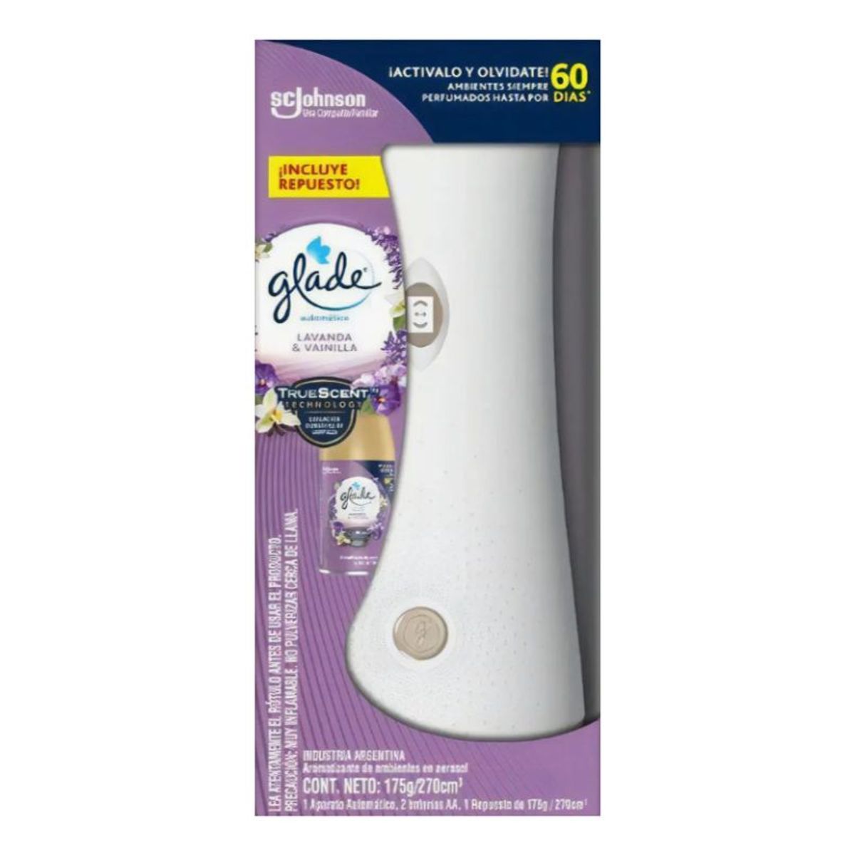 GLADE - Desodorante Ambiental Automático Glade Lavanda y Vainilla