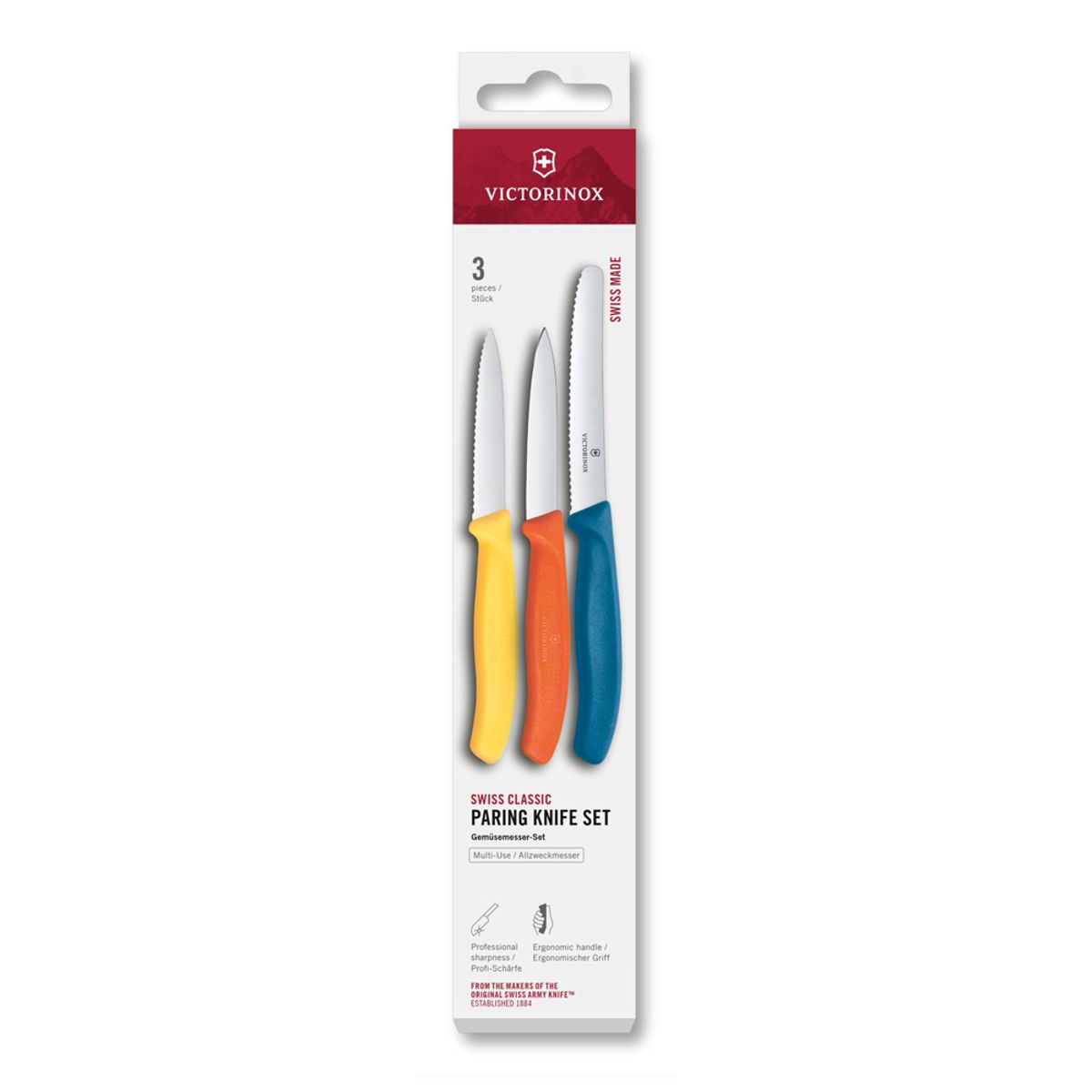 VICTORINOX - Set cuchillos mondadores Swiss Classic multicolor Victorinox