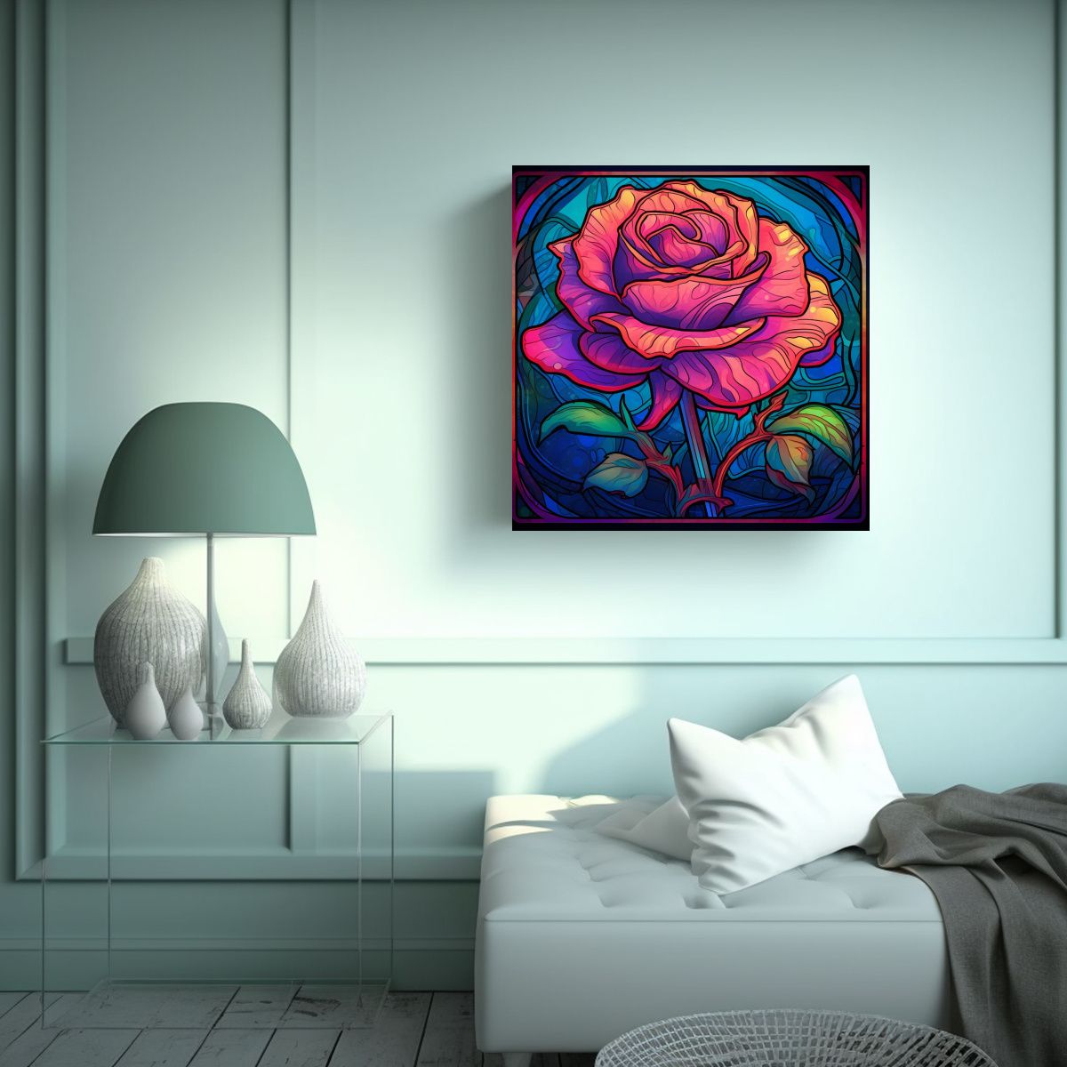 GENERICO - Sublimación Cromática En Lienzo Arte Nouveau Y 70x70 Cm