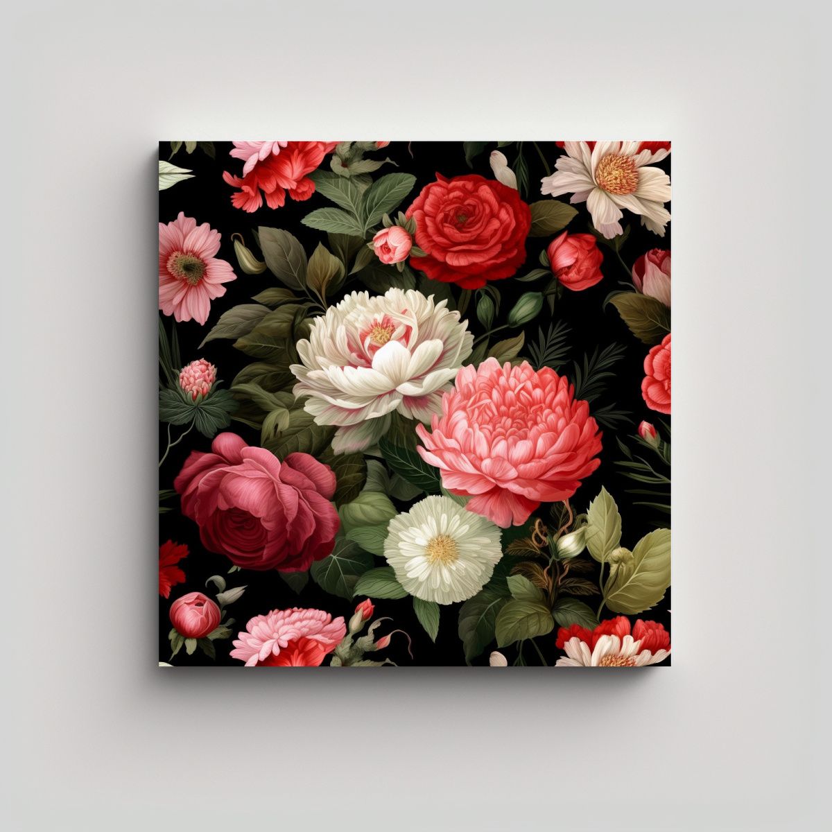 GENERICO - Inspiración Canva Composición De Rosas Y 70x70 Cm