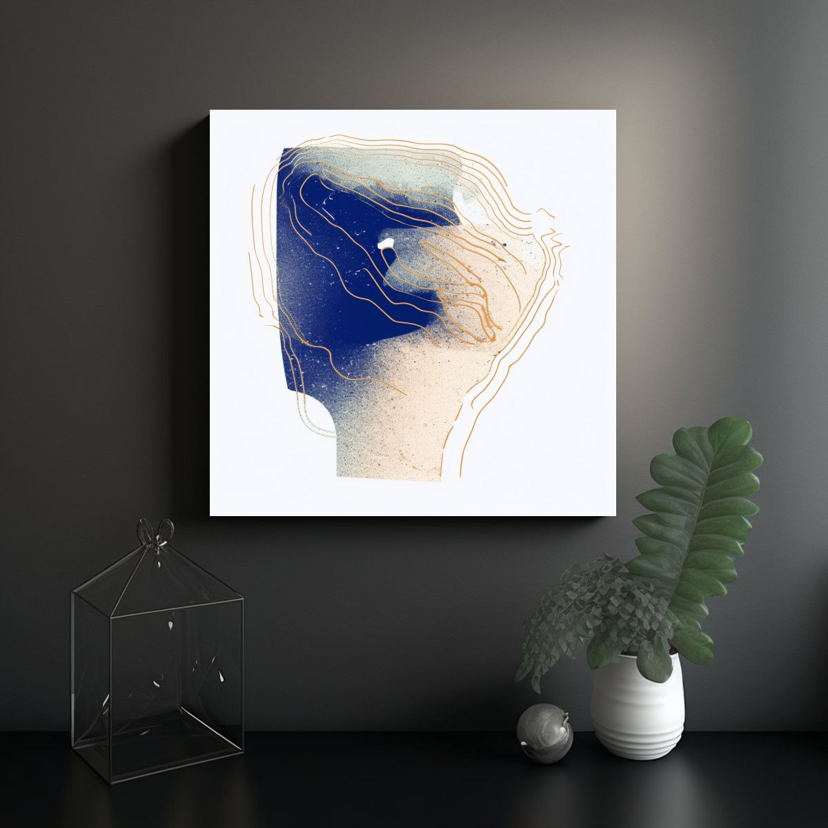 GENERICO - Cuadro Movimiento Escenario Zorro Arte 80x80 Cm