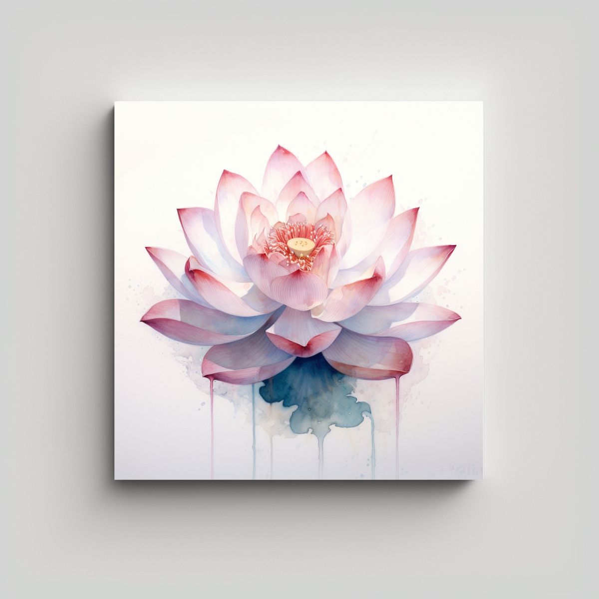 GENERICO - Cuadro Decorativo Vanguardia Simetría Lienzo De 70x70 Cm.