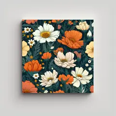 GENERICO - Dibujo De Composición En Dimensiones Campo De 90x90 Cm.