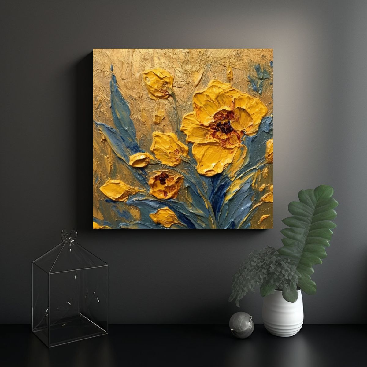 GENERICO - Pinturas De Decoración De Belleza Abstracta En 90x90 Cm