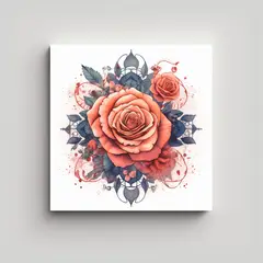 GENERICO - Rodríguez Mandala Rosa En Tela Vanguardia Con 80x80 Cm