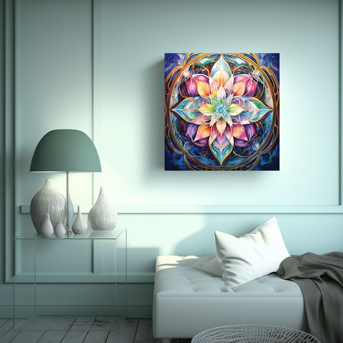 GENERICO - Expresividad En Arte Galería De Mandala Y 70x70 Cm