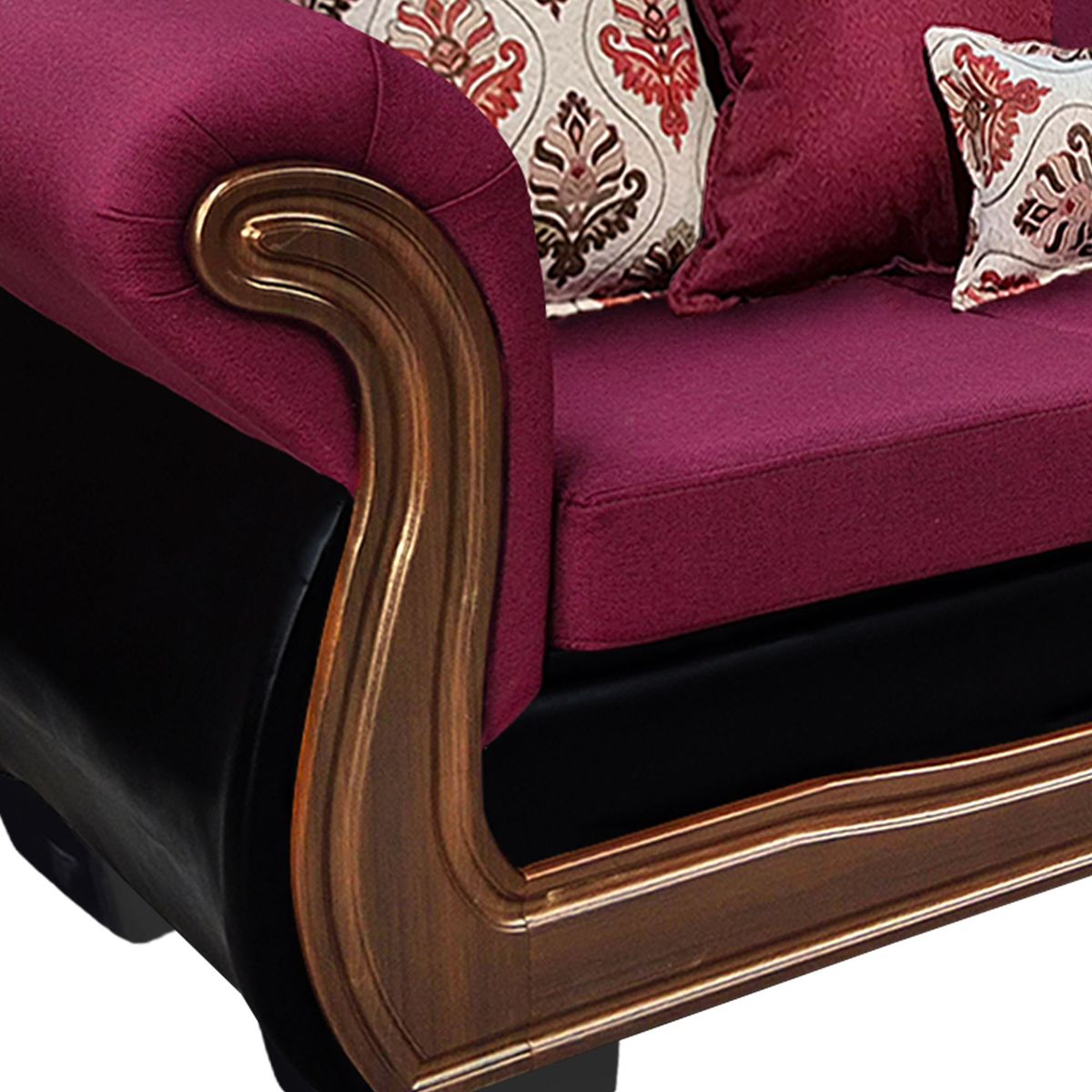 AMERICA DECORA - Living Con Resorte Estructural Búfalo 8 Personas 4+3+1 Chenille+PU X