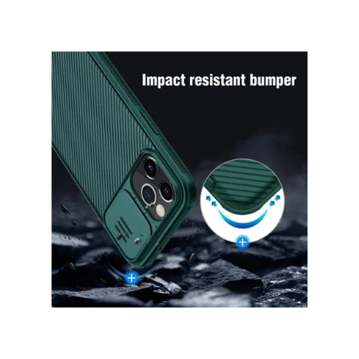 NILLKIN - Carcasa Camshield Pro Para iPhone 12 Pro Max Verde
