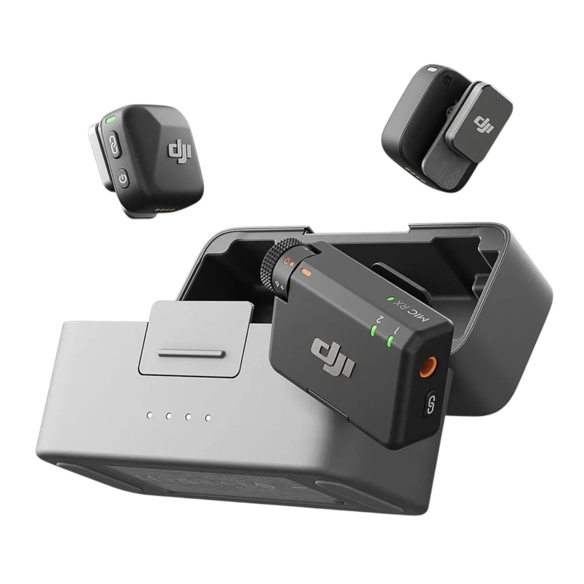 DJI - Micrófono DJI Mic Mini 2 Transm + Receptor y Estuche de Carga