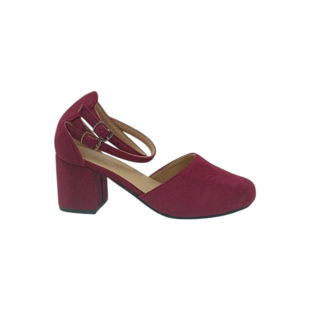 HERIEL - Zapato Burdeos Gamuza Mujer