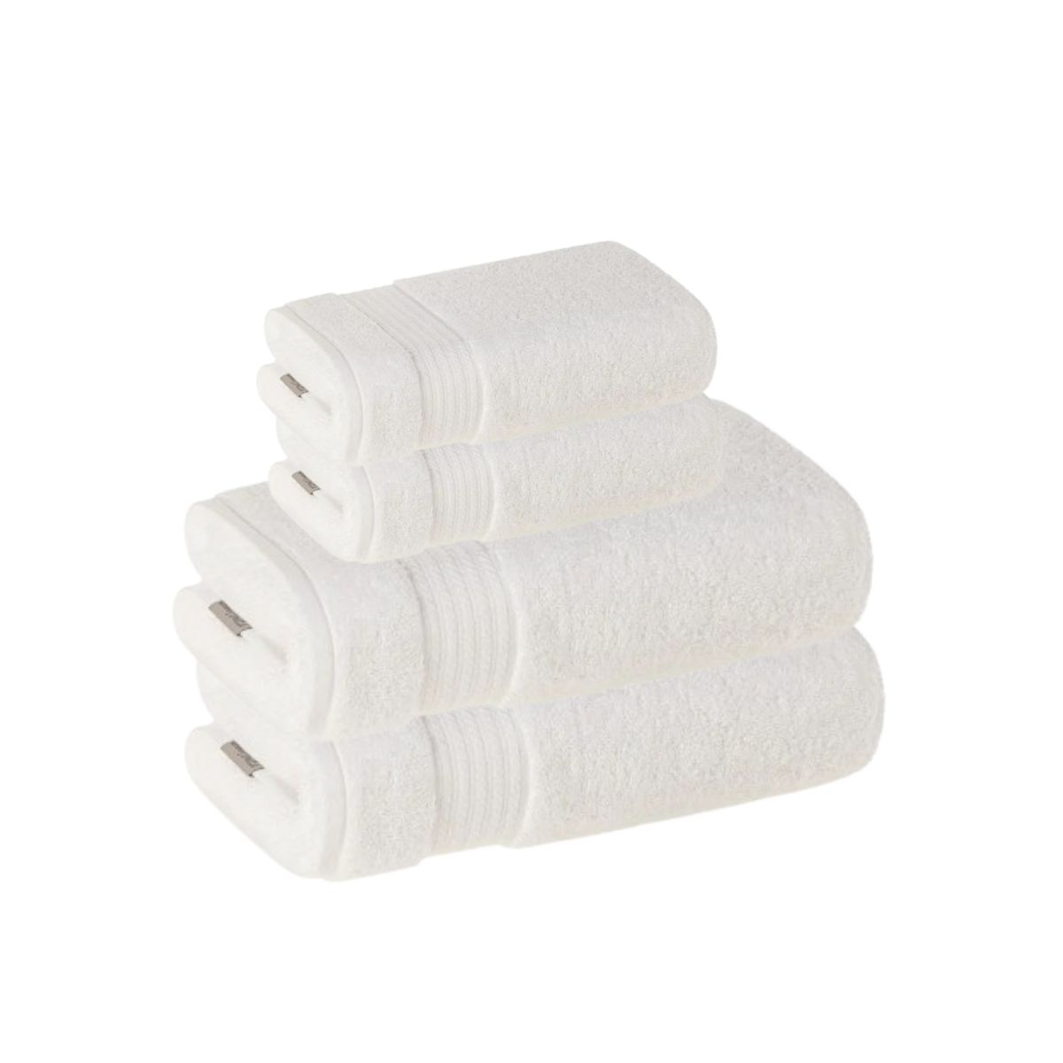 KARSTEN - Set toalla sábana 4 piezas 600gr 100% algodón blanca