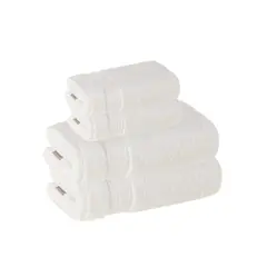 KARSTEN - Set toalla sábana 4 piezas 600gr 100% algodón blanca