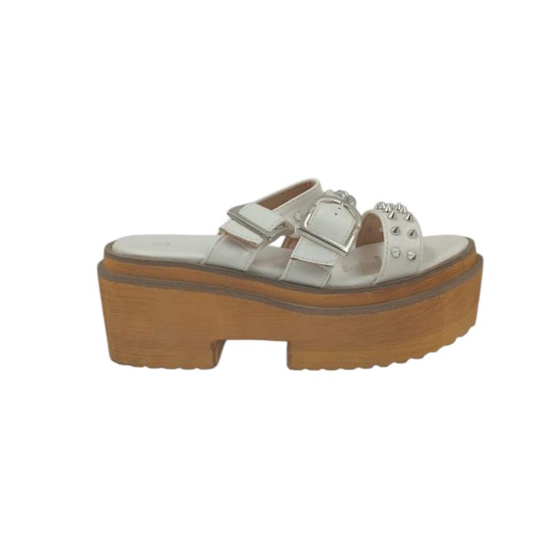 HERIEL - Sandalia Blanca Plataforma