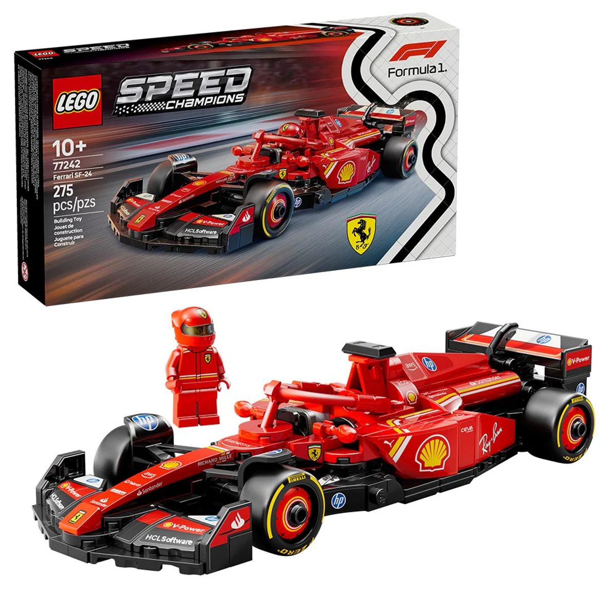 LEGO - Lego Speed Champions Auto de Carreras Ferrari SF-24 F1 - 77242