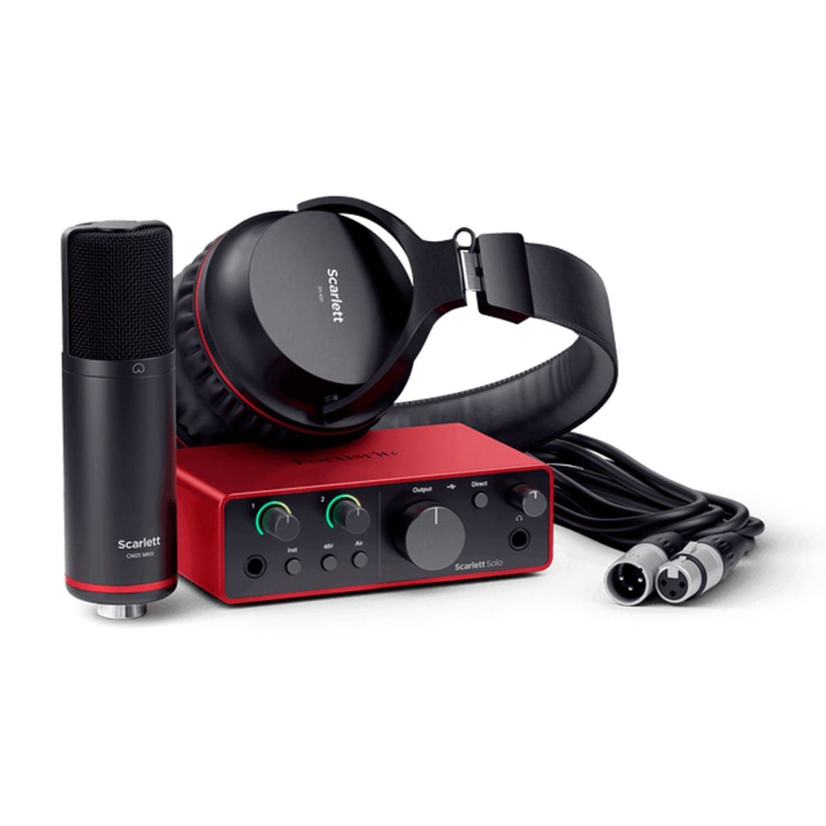FOCUSRITE - Pack de grabación Focusrite Scarlett Solo Studio Pack 4ta Gen