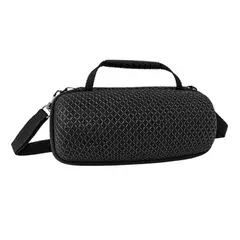 GENERICO - Estuche Rígido Premiun Para Parlante JBL Charge 6 y 5, 4 Negro Naranjo