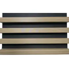 GENERICO - Caja 10 Un Madera Compuesta Wall Panel Color Beige F/negro