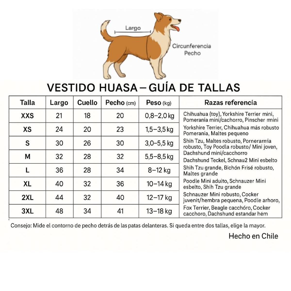 GENERICO - Vestido Huasa China para Perro Talla 3XL - Fiestas Patrias