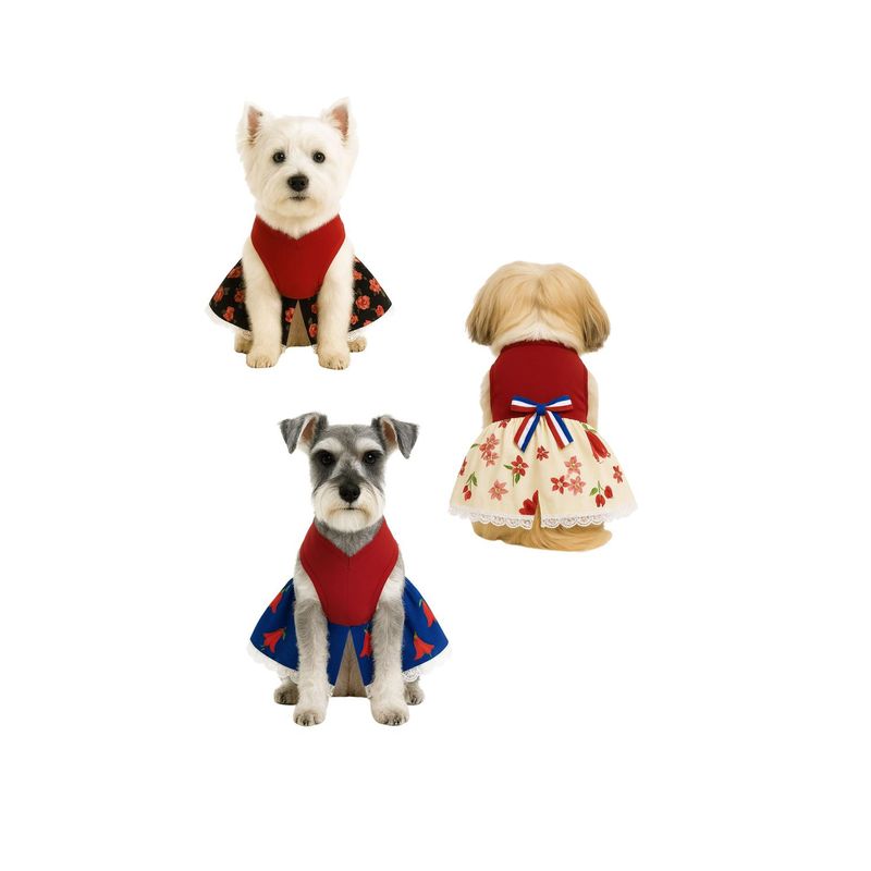 GENERICO - Vestido Huasa China para Perro Talla L - Fiestas Patrias