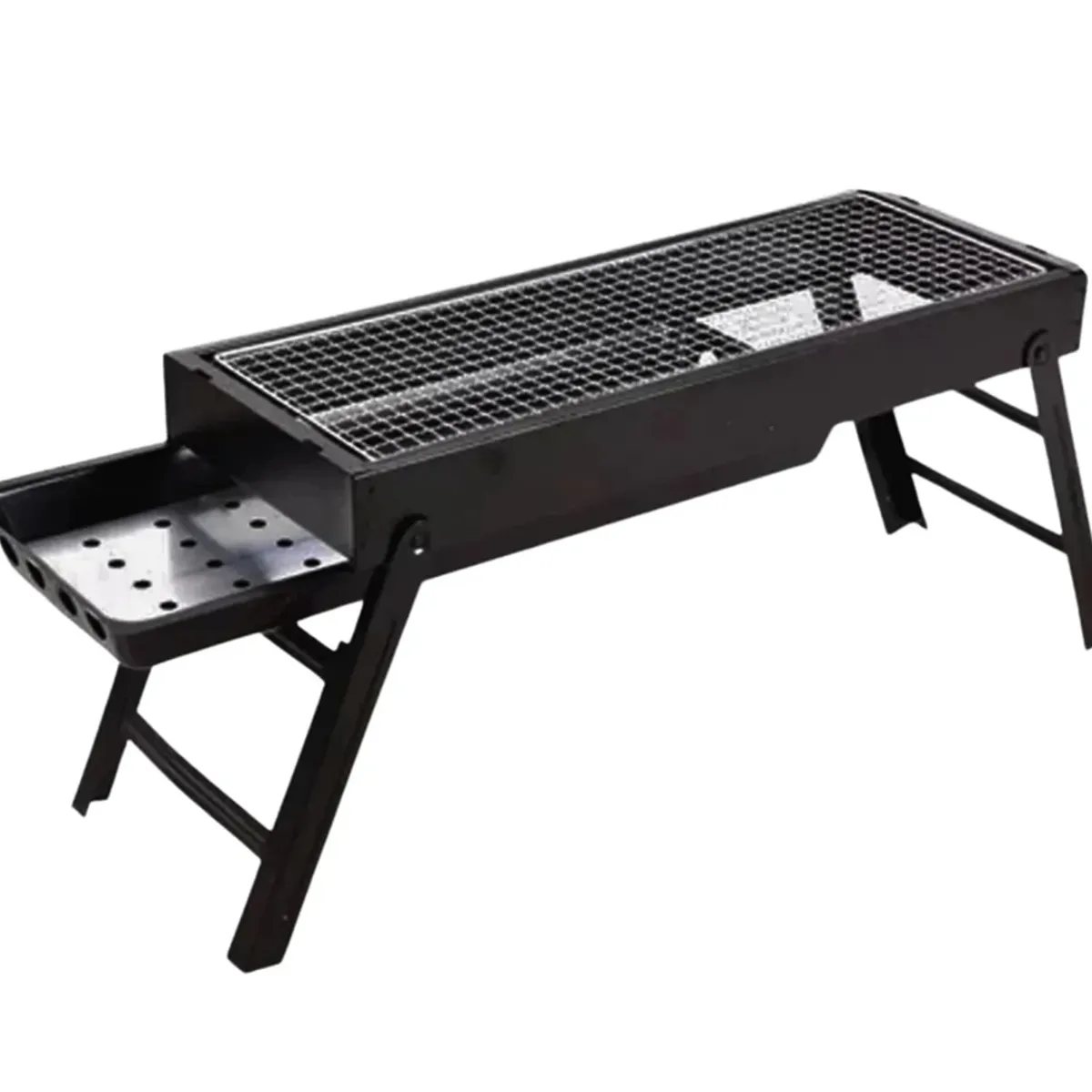 GENERICO - Parrilla Carbón Portátil Plegable Barbacoa Asados 60cm x22cm x32cm