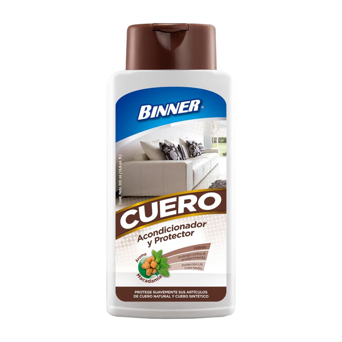GENERICO - Limpiador y Protector de Cuero 500ml Binner