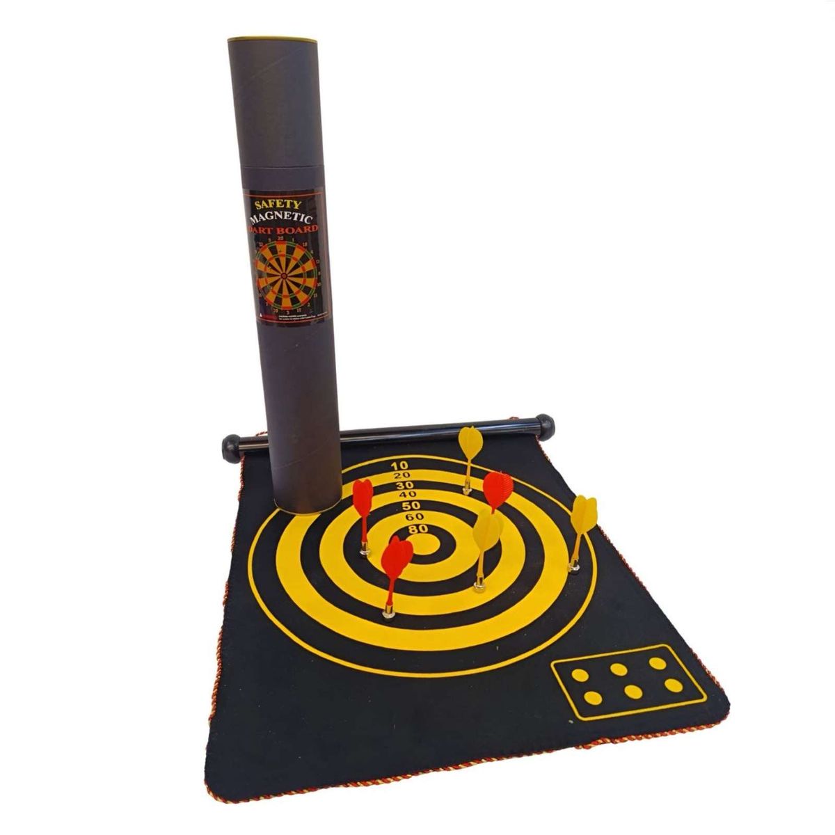 GENERICO - DARDOS IMANTADOS INFANTIL CON TABLERO ENROLLABLE
