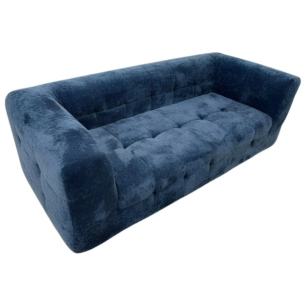 LUBABYCAS - Sofá Comprimido Tela De Pana 200x90cm K30 Azul