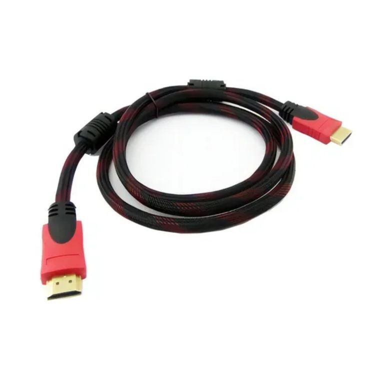 GENERICO Cable HDMI 2m Mallado Full HD con Filtro Resistente y Seguro