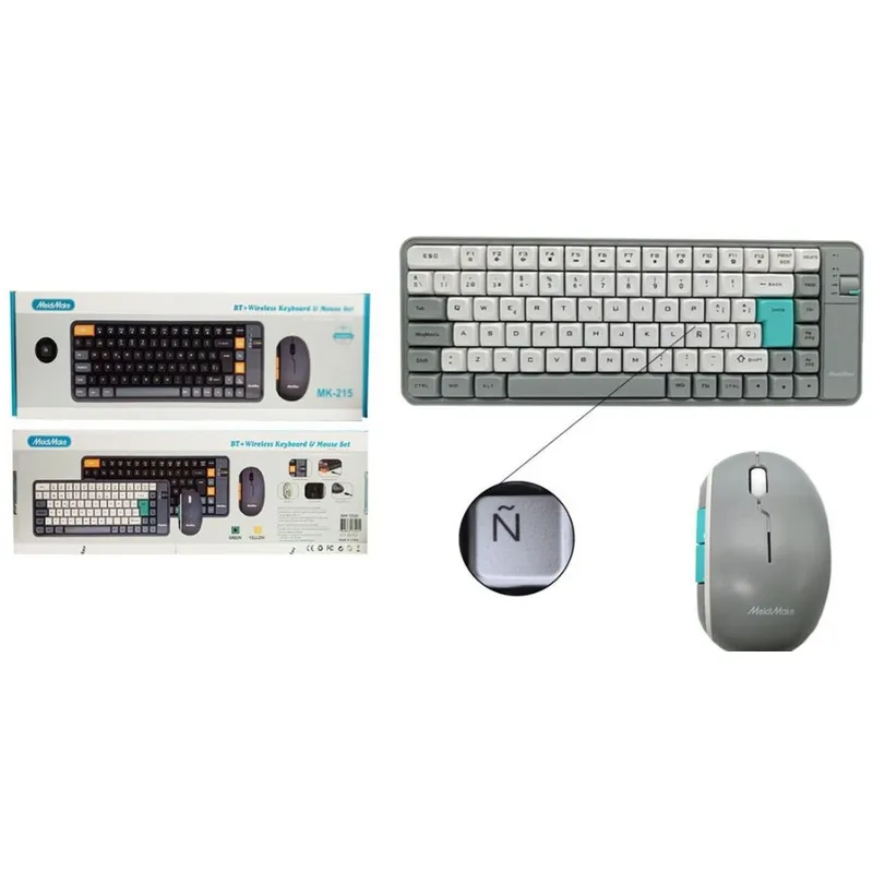 GENERICO - Teclado Y Mouse Kit Combo Bluetooth Español Wireless Teclado