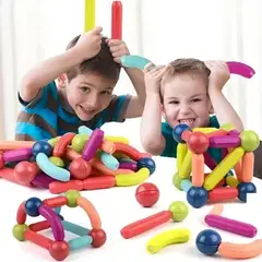 KINDA NICE - Magnetic Sticks Bloques Para Armar Magnéticos 36 Piezas