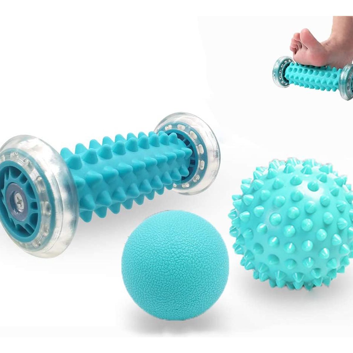 GENERICO - 3 Piezas Kit De Bola De Masaje Rodillos De Masaje Para Pies