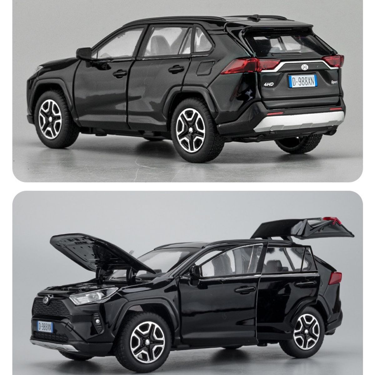 GENERICO - Nissan RAV4 automóvil de colección escala 1 :32 negro