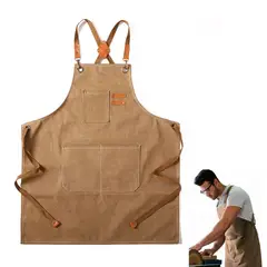 ATURE - Delantal Pechera Unisex Multiuso Restaurant Barbero Trabajo