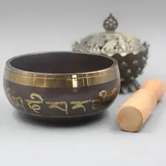 GENERICO - Set Cuenco Tibetano De Nepal Sonido De Buda 8cm + Baqueta