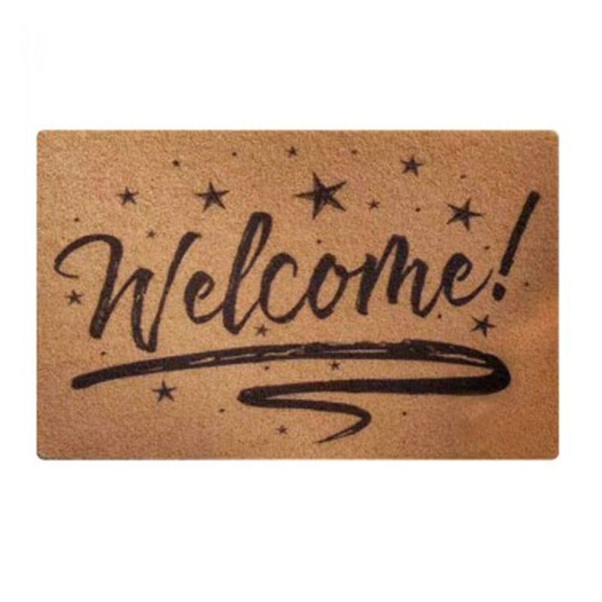 GENERICO - Alfombra Limpia Pies Felpudo Alfombra De Fibra Welcome