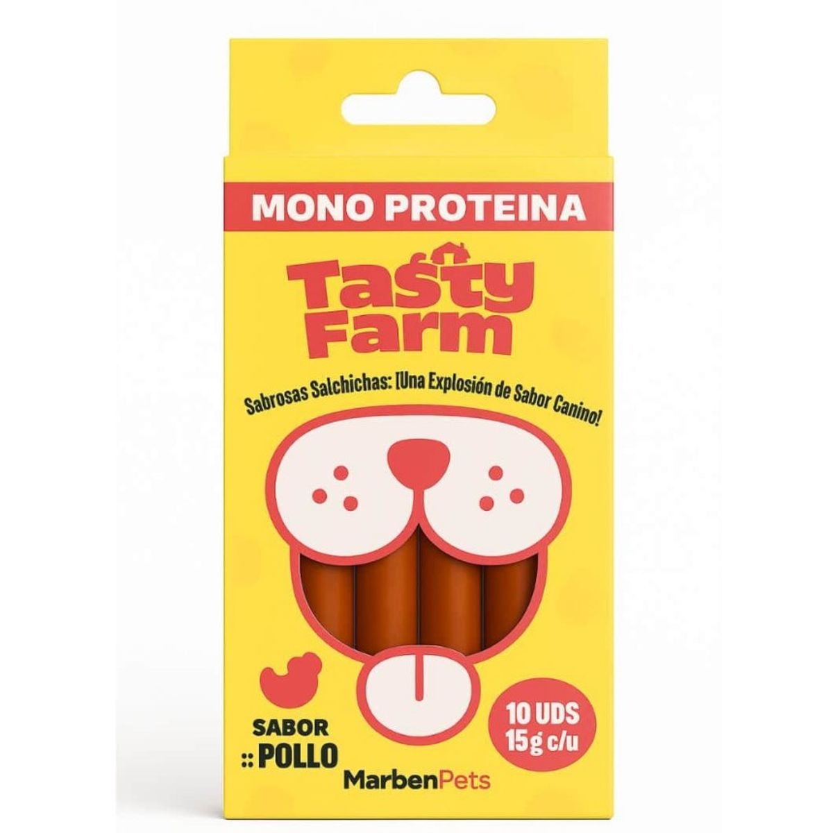 MARBEN PETS - Salchichas monoproteicas para perros sabor pollo