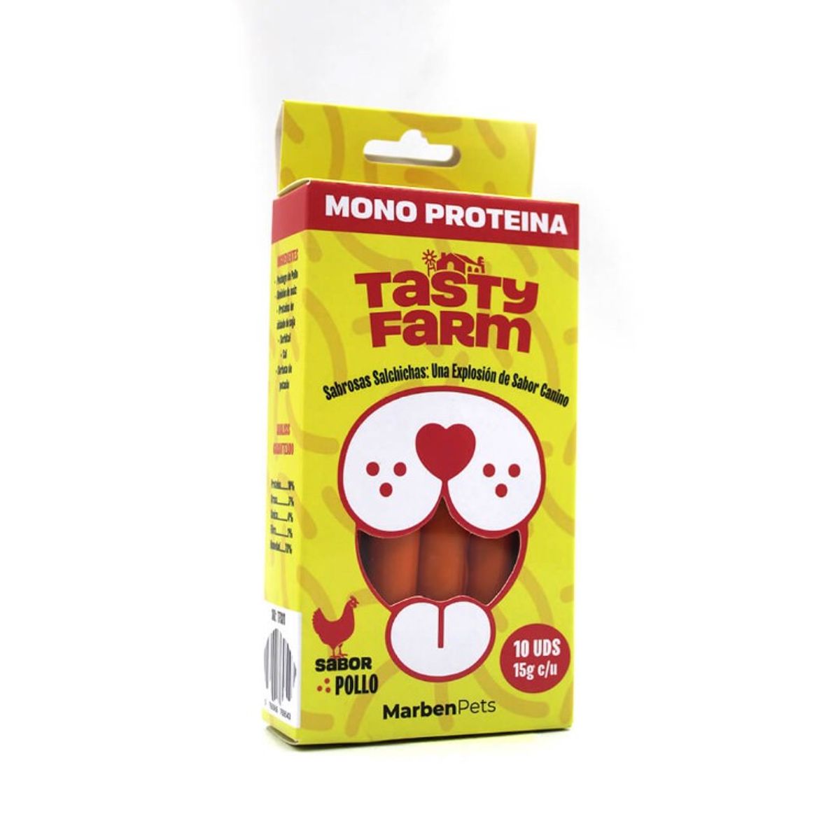 MARBEN PETS - Salchichas monoproteicas para perros sabor pollo