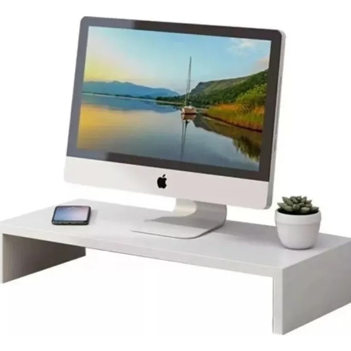 GENERICO - Elevador De Monitor Armable Madera Escritorio Oficina