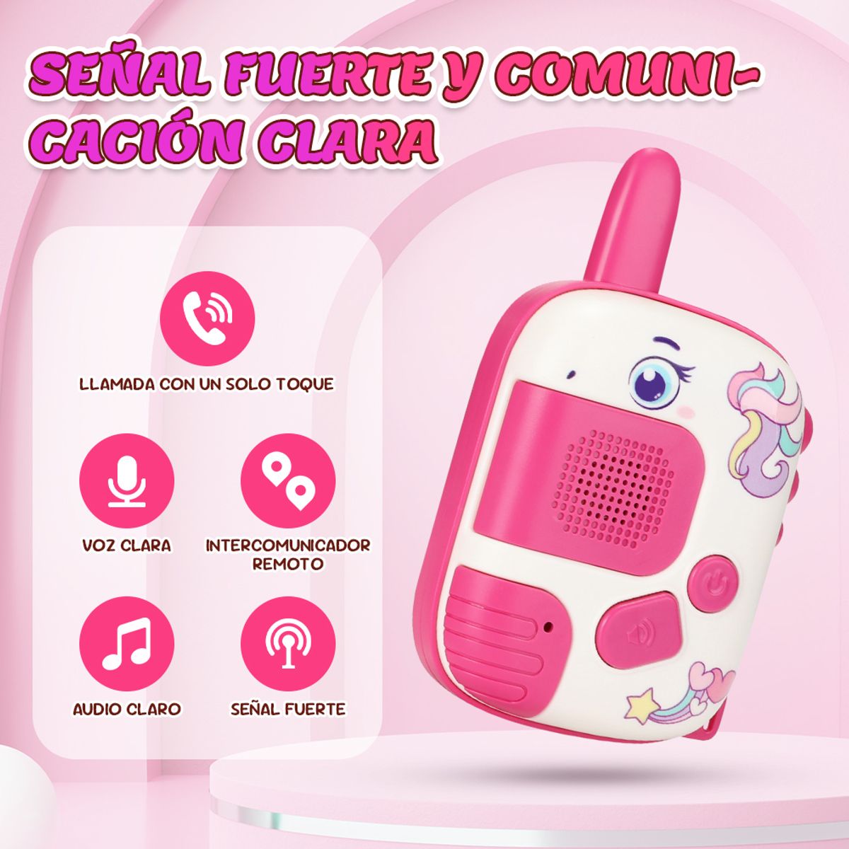 LUKOVEE - Walkie Talkies Radios Para Niños Carga Usb Y Brújula 2piezas