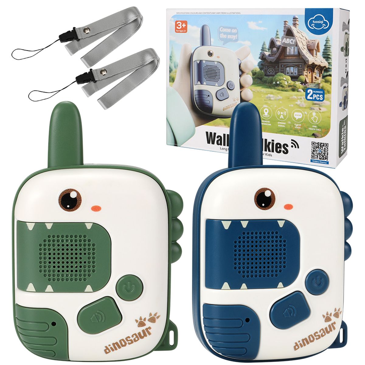 LUKOVEE - Walkie Talkies Radios Para Niños Carga Usb Y Brújula 2piezas