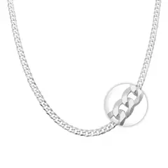 GENERICO - Cadena plata 925 grumet 60cm 3mm