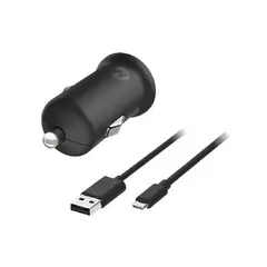 MOTOROLA - Cargador Automovil Carga Turbo USB Tipo C Negro