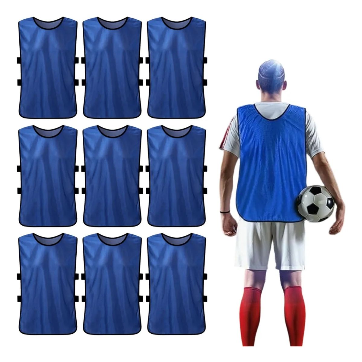 ATURE - Fútbol Baloncesto Entrenamiento Agrupación Chalecos 10pcs