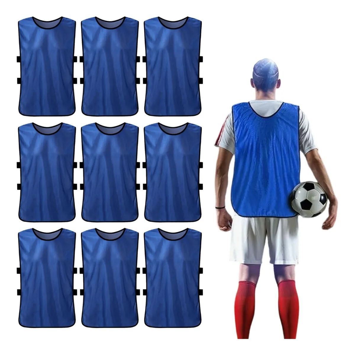 ATURE - Fútbol Baloncesto Entrenamiento Agrupación Chalecos 10pcs