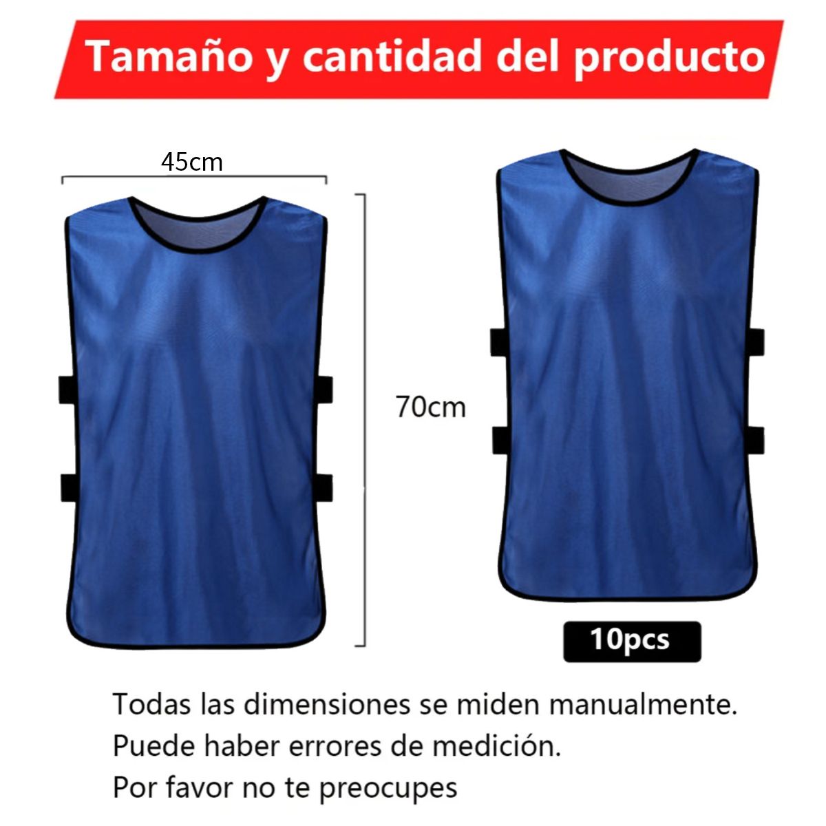 ATURE - Fútbol Baloncesto Entrenamiento Agrupación Chalecos 10pcs