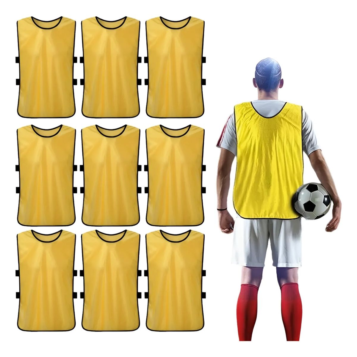 ATURE - Fútbol Baloncesto Entrenamiento Agrupación Chalecos 10pcs