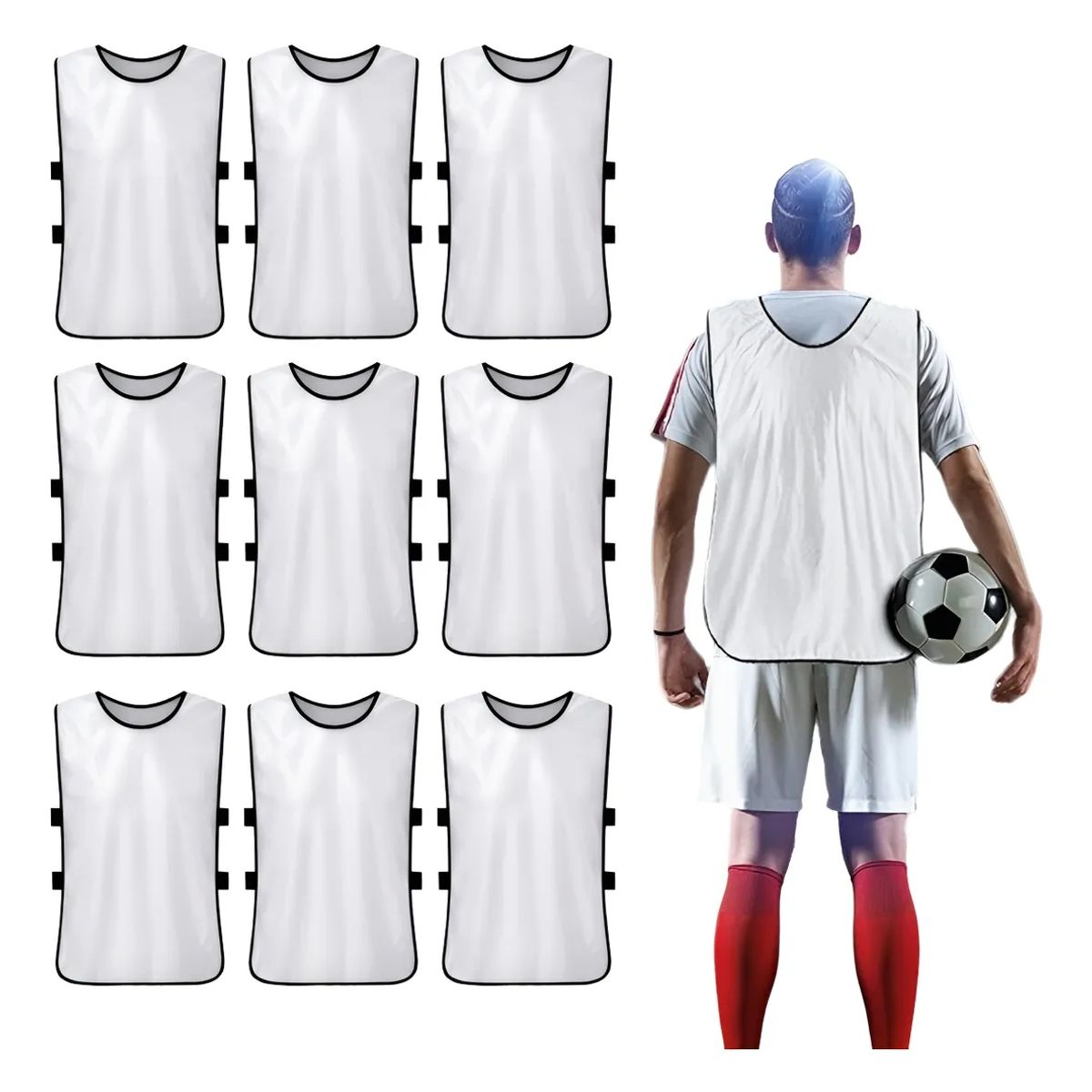 ATURE - Fútbol Baloncesto Entrenamiento Agrupación Chalecos 10pcs