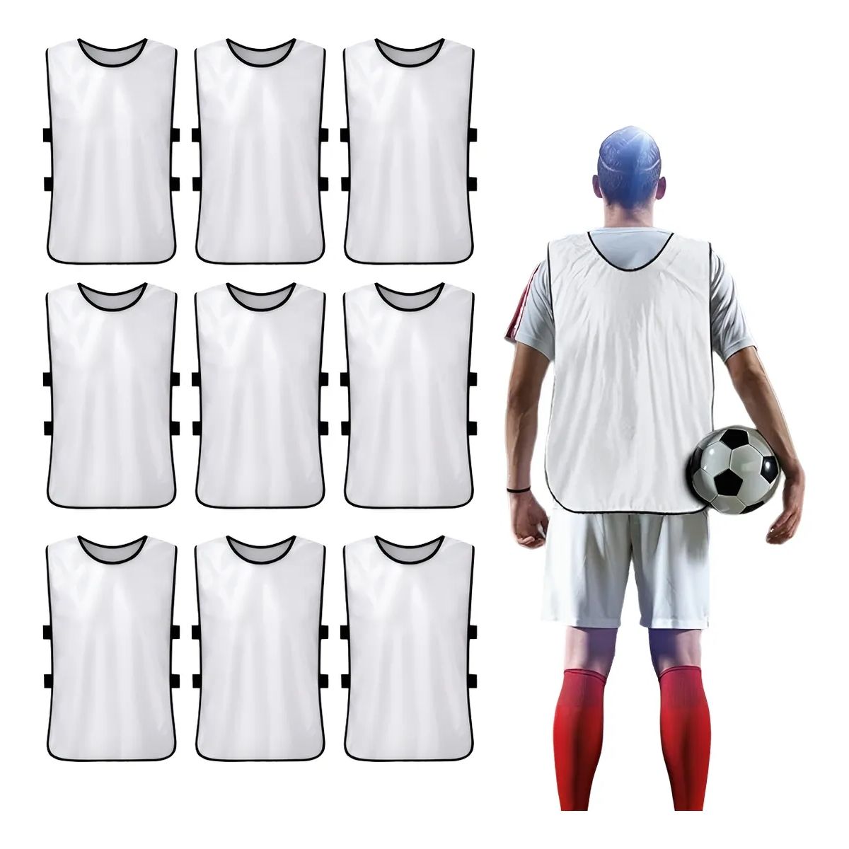 ATURE - Fútbol Baloncesto Entrenamiento Agrupación Chalecos 10pcs