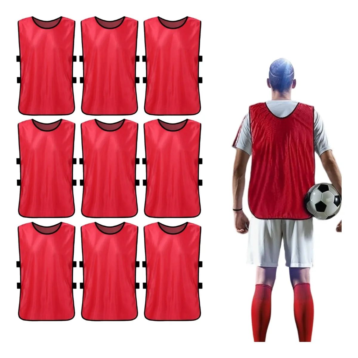 ATURE - Fútbol Baloncesto Entrenamiento Agrupación Chalecos 10pcs
